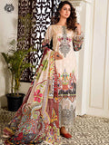 Luxury Digital Printed Banarsi Brosha Embroidered Lawn With Digital Crinkle Chiffon Dupata GZG2102A1