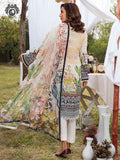 Luxury Embroidered And Digital Printed Lawn With Bamber Chiffon Embroidered Sequin Work Dupata PRP2106A2