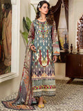 Luxury Digital Printed Banarsi Brosha Embroidered Lawn With Digital Crinkle Chiffon Dupata GZG2102A5