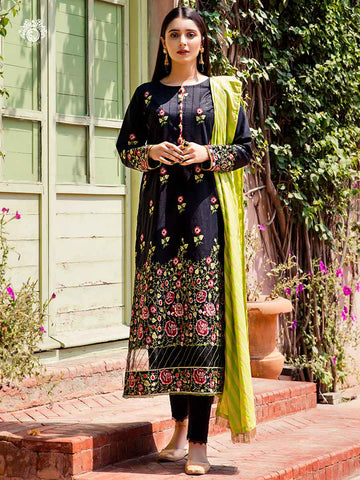 Luxury Heavy Embroidered Lawn With Fancy Banarsi Jacquard Duppata GMH2103A6