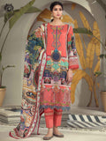 Luxury Digital Printed Embroidered Neck Fancy Lawn Embroidered Border Dupata GZG2101A10
