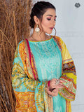 Luxury Digital Printed Embroidered Panel Work With Digital Printed Jacquard Lawn Duppata GZG2103A11